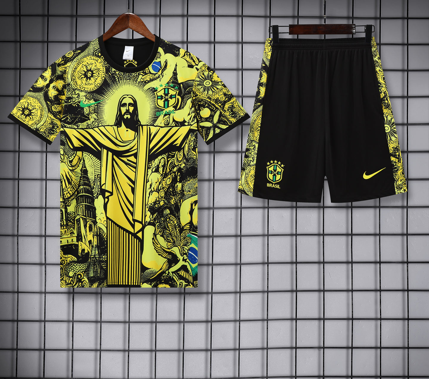 Brasil – Treningssett Jesus Gul